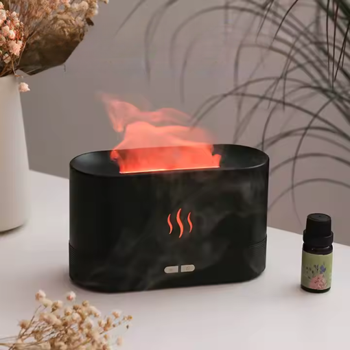 Aroma Diffuser |  Kinscoter Ultrasonic Flame | Svart