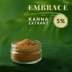 Standardiserat Kanna extraktpulver (5%) i en glasburk