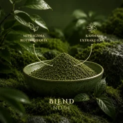 Rotundifolia i en skål blandat med kanna 0,4% i en svensk skog + förklarande text