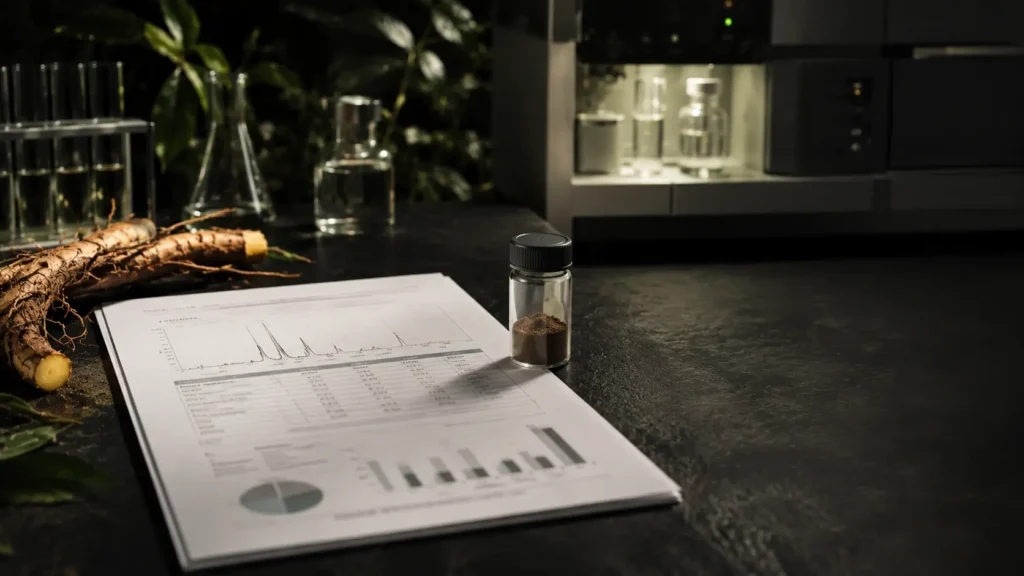What is a COA? Certificate of Analysis for laboratory analysis of botanical raw material